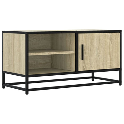TV-taso Sonoma-tammi 80x34,5x40 cm tekninen puu ja metalli