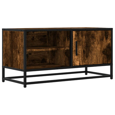 TV-taso savutammi 80x34,5x40 cm tekninen puu ja metalli