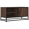 Ruskea tammi tv-taso Ashrafzadeh 80x34,5x40cm (puinen ja metalli)
