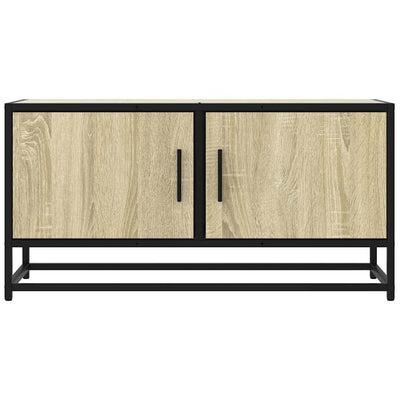 TV-taso Sonoma-tammi 80x34,5x40 cm tekninen puu ja metalli