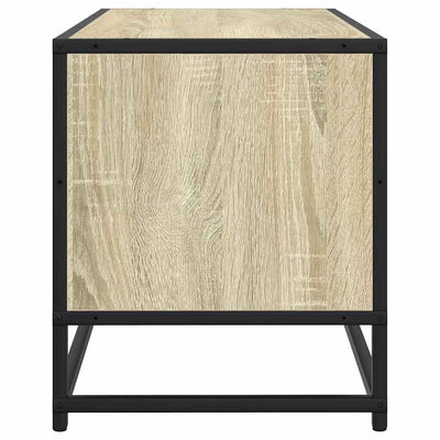 TV-taso Sonoma-tammi 80x34,5x40 cm tekninen puu ja metalli