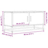 TV-taso Sonoma-tammi 80x34,5x40 cm tekninen puu ja metalli