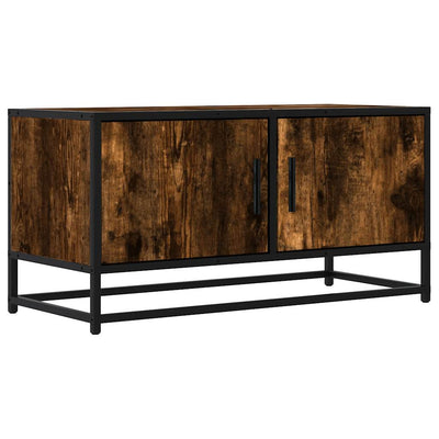 TV-taso savutammi 80x34,5x40 cm tekninen puu ja metalli
