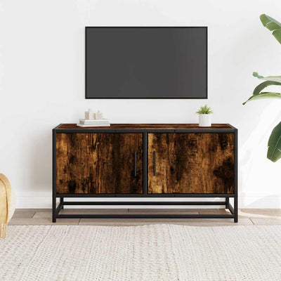 TV-taso savutammi 80x34,5x40 cm tekninen puu ja metalli