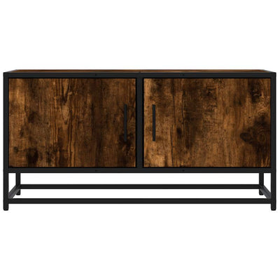 TV-taso savutammi 80x34,5x40 cm tekninen puu ja metalli