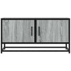 TV-taso harmaa Sonoma 80x34,5x40 cm tekninen puu ja metalli