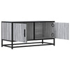 TV-taso harmaa Sonoma 80x34,5x40 cm tekninen puu ja metalli