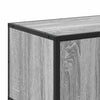 TV-taso harmaa Sonoma 80x34,5x40 cm tekninen puu ja metalli