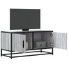 TV-taso harmaa Sonoma 80x34,5x40 cm tekninen puu ja metalli