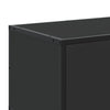 TV-kaappi musta 100x35x50 cm suunniteltu puu ja metalli