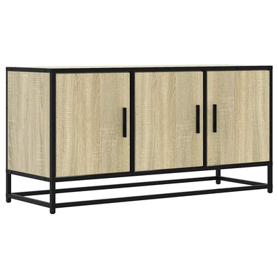 TV-taso Sonoma-tammi 100x35x50 cm tekninen puu ja metalli