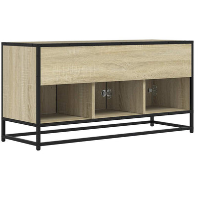 TV-taso Sonoma-tammi 100x35x50 cm tekninen puu ja metalli