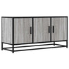 TV-taso harmaa Sonoma 100x35x50 cm tekninen puu ja metalli