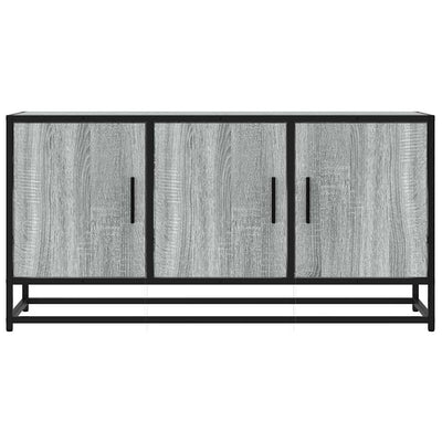 TV-taso harmaa Sonoma 100x35x50 cm tekninen puu ja metalli