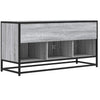 TV-taso harmaa Sonoma 100x35x50 cm tekninen puu ja metalli