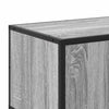 TV-taso harmaa Sonoma 100x35x50 cm tekninen puu ja metalli