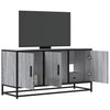 TV-taso harmaa Sonoma 100x35x50 cm tekninen puu ja metalli