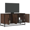 TV-taso ruskea tammi 100x35x50 cm tekninen puu ja metalli