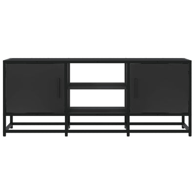 TV-kaappi musta 100x35x41 cm suunniteltu puu ja metalli