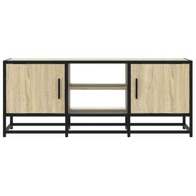 TV-taso Sonoma-tammi 100x35x41 cm tekninen puu ja metalli