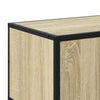 TV-taso Sonoma-tammi 100x35x41 cm tekninen puu ja metalli