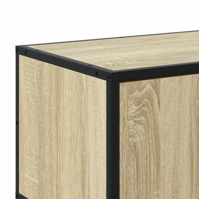 TV-taso Sonoma-tammi 100x35x41 cm tekninen puu ja metalli