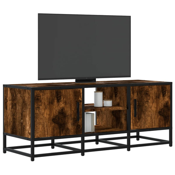 TV-taso savutammi 100x35x41 cm tekninen puu ja metalli