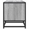 TV-taso harmaa Sonoma 100x35x41 cm tekninen puu ja metalli