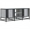TV-taso harmaa Sonoma 100x35x41 cm tekninen puu ja metalli