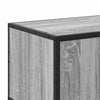 TV-taso harmaa Sonoma 100x35x41 cm tekninen puu ja metalli
