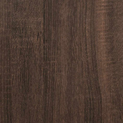 TV-taso ruskea tammi 120x35x41 cm tekninen puu ja metalli
