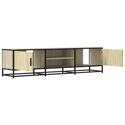 TV-taso Sonoma-tammi 160x35x41 cm tekninen puu ja metalli