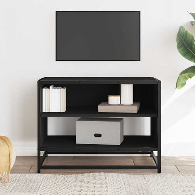 TV-kaappi musta 61x40x46 cm suunniteltu puu ja metalli