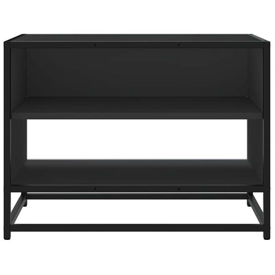 TV-kaappi musta 61x40x46 cm suunniteltu puu ja metalli