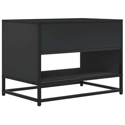 TV-kaappi musta 61x40x46 cm suunniteltu puu ja metalli