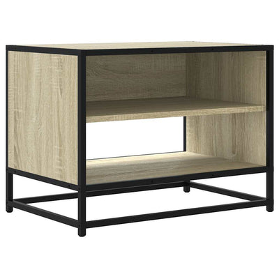 TV-taso Sonoma-tammi 61x40x46 cm tekninen puu ja metalli