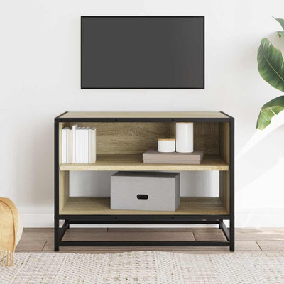 TV-taso Sonoma-tammi 61x40x46 cm tekninen puu ja metalli