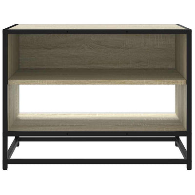TV-taso Sonoma-tammi 61x40x46 cm tekninen puu ja metalli