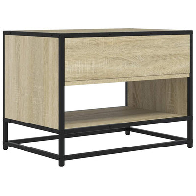 TV-taso Sonoma-tammi 61x40x46 cm tekninen puu ja metalli