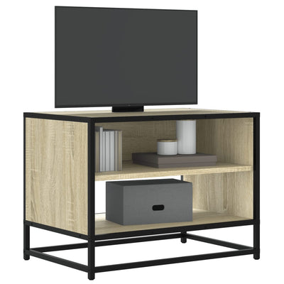 TV-taso Sonoma-tammi 61x40x46 cm tekninen puu ja metalli