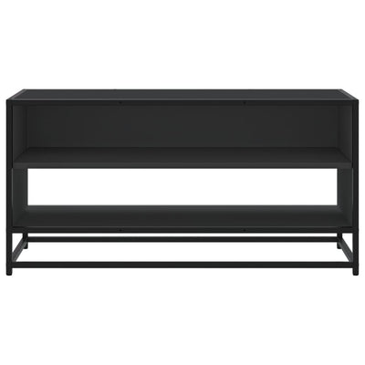 TV-kaappi musta 91x40x46 cm suunniteltu puu ja metalli