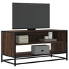TV-taso ruskea tammi 91x40x46 cm tekninen puu ja metalli