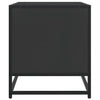 TV-kaappi Musta 120,5x40x46 cm Suunniteltu puu ja metalli