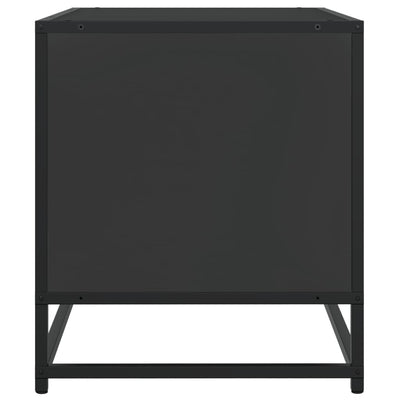 TV-kaappi Musta 120,5x40x46 cm Suunniteltu puu ja metalli