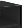 TV-kaappi Musta 120,5x40x46 cm Suunniteltu puu ja metalli