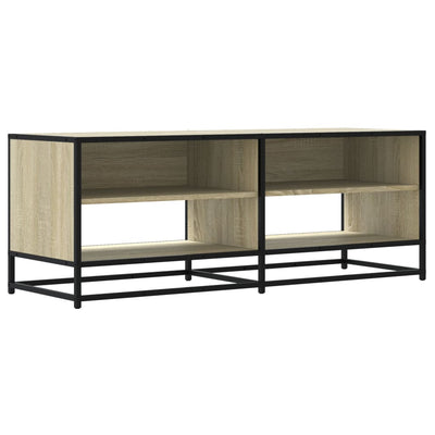 TV-taso Sonoma-tammi 120,5x40x46 cm tekninen puu ja metalli