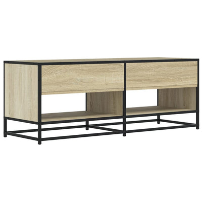 TV-taso Sonoma-tammi 120,5x40x46 cm tekninen puu ja metalli