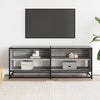 TV-taso harmaa Sonoma 120,5x40x46 cm tekninen puu ja metalli
