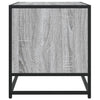 TV-taso harmaa Sonoma 120,5x40x46 cm tekninen puu ja metalli