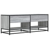 TV-taso harmaa Sonoma 120,5x40x46 cm tekninen puu ja metalli